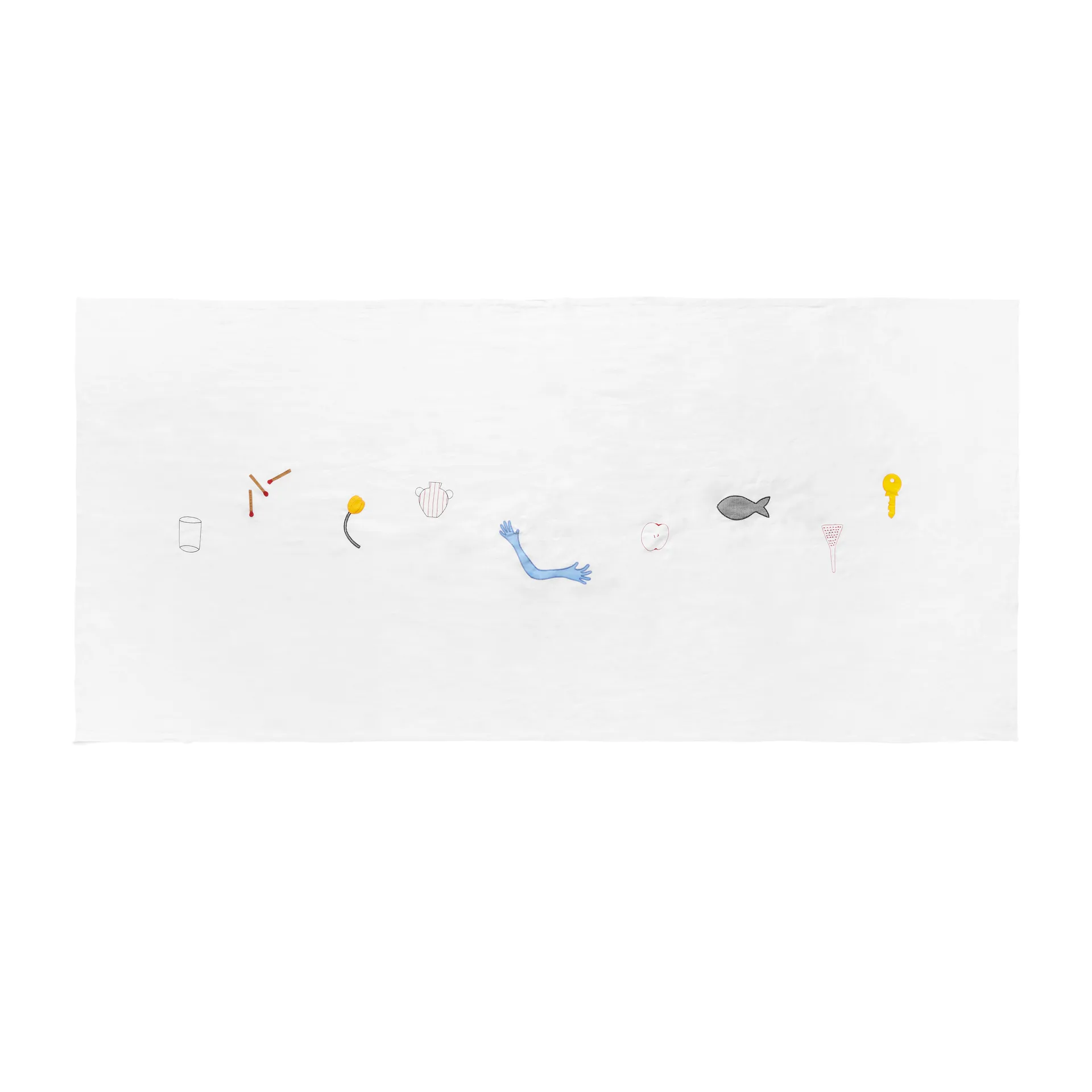 Mantel Sobremesa 140x300 cm, White HAY