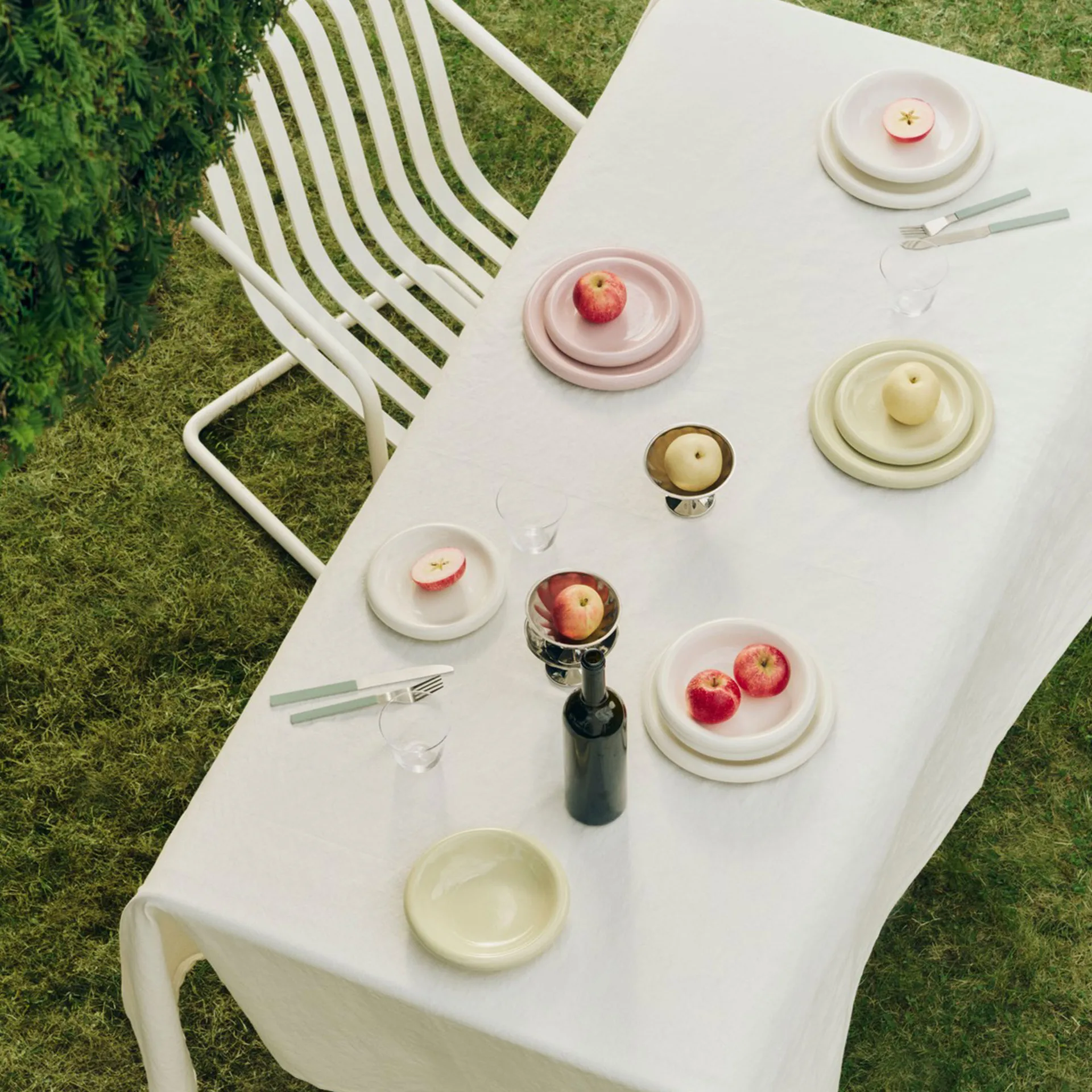 Mantel Terrazza, Cream, 230x150 cm HAY