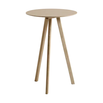 Mesa alta CPH20 2.0, Ø70 cm - Roble lacado-roble chapado - HAY