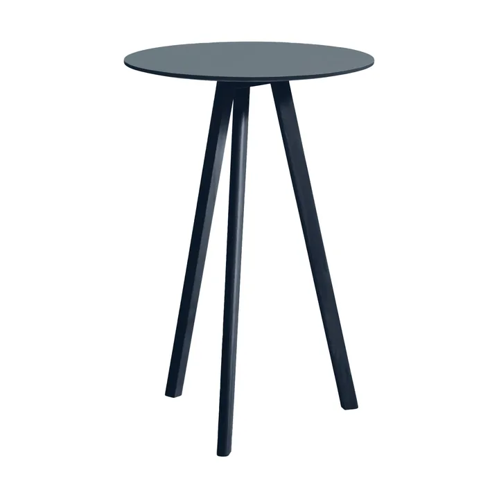 Mesa alta CPH20 2.0, Ø70 cm - Smokey blue linoleum-Deep blue - HAY