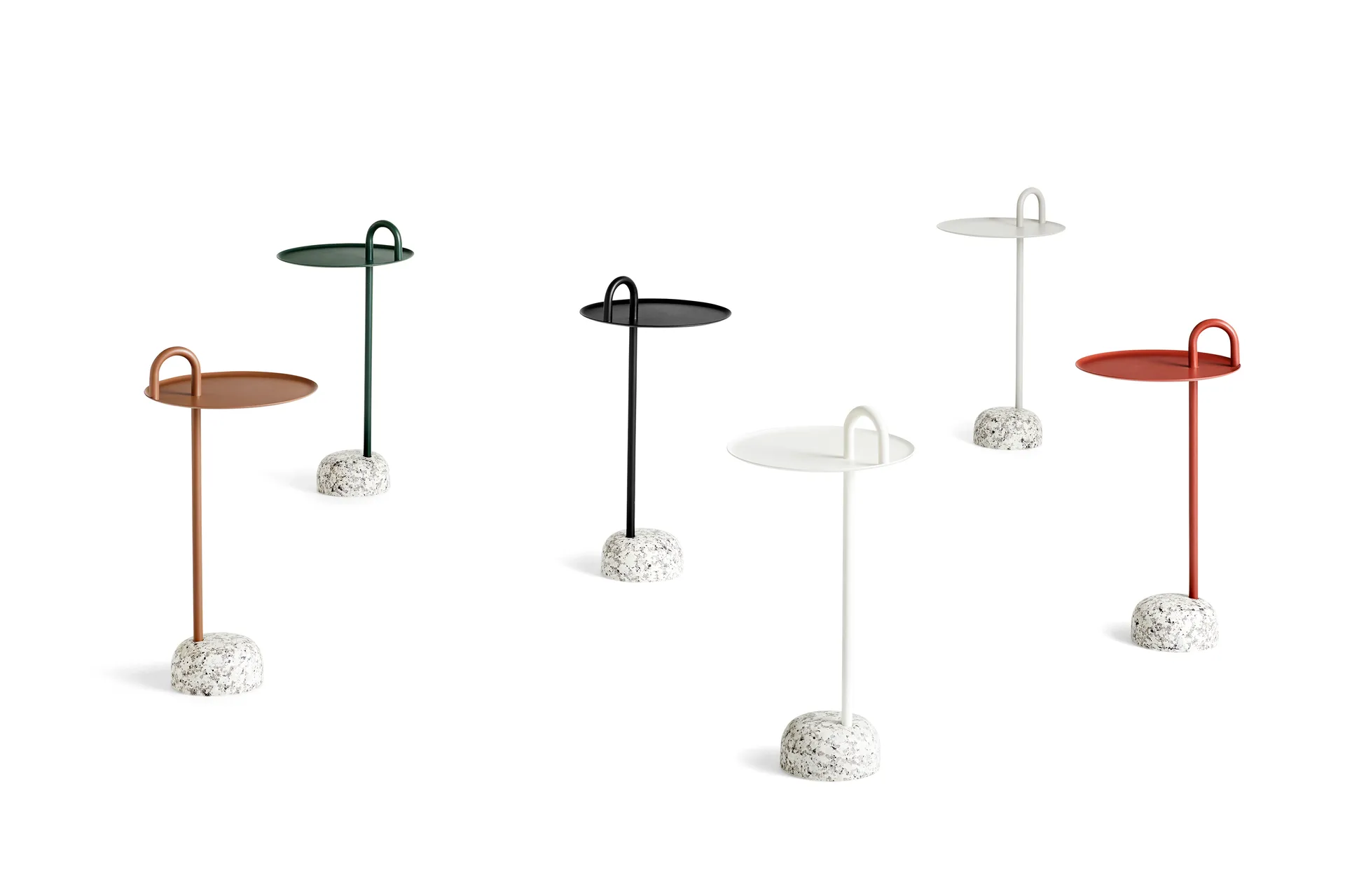 Mesa auxiliar Bowler, Pale brown-granite HAY