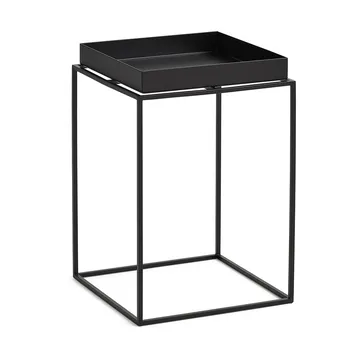 Mesa auxiliar con bandeja Tray Table medium - Black, 30x30x44 cm - HAY