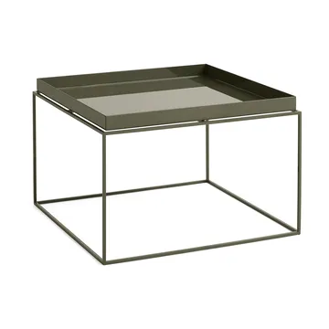 Mesa auxiliar con bandeja Tray Table medium - Olive green, 60x60x39 cm - HAY