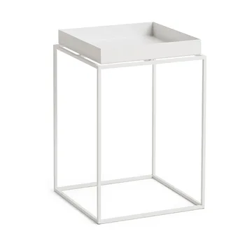 Mesa auxiliar con bandeja Tray Table medium - White, 30x30x44 cm - HAY