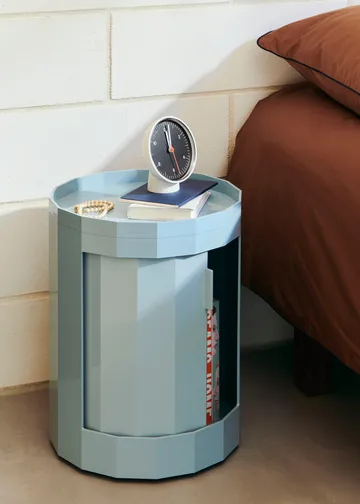 Mesa auxiliar Facet Cabinet 100 - Misty blue - HAY