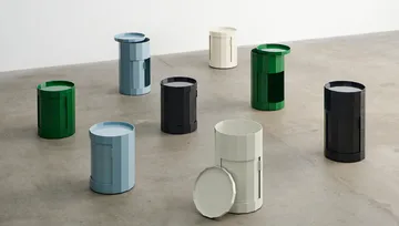 Mesa auxiliar Facet Cabinet 100 - Misty blue - HAY