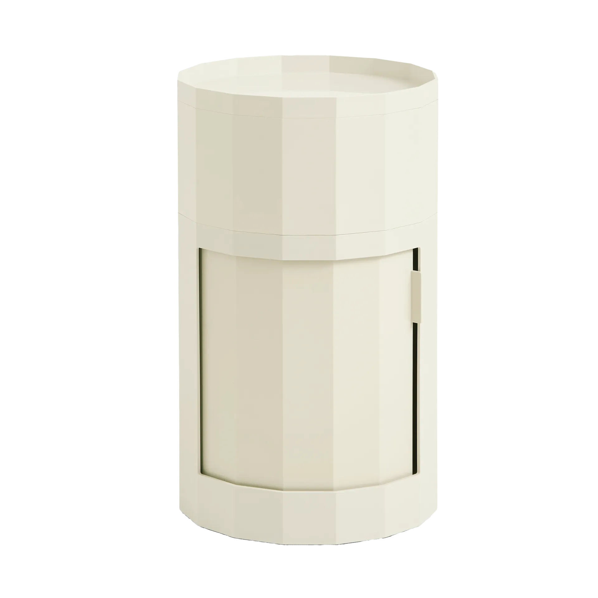 Mesa auxiliar Facet Cabinet 101, Eggshell HAY