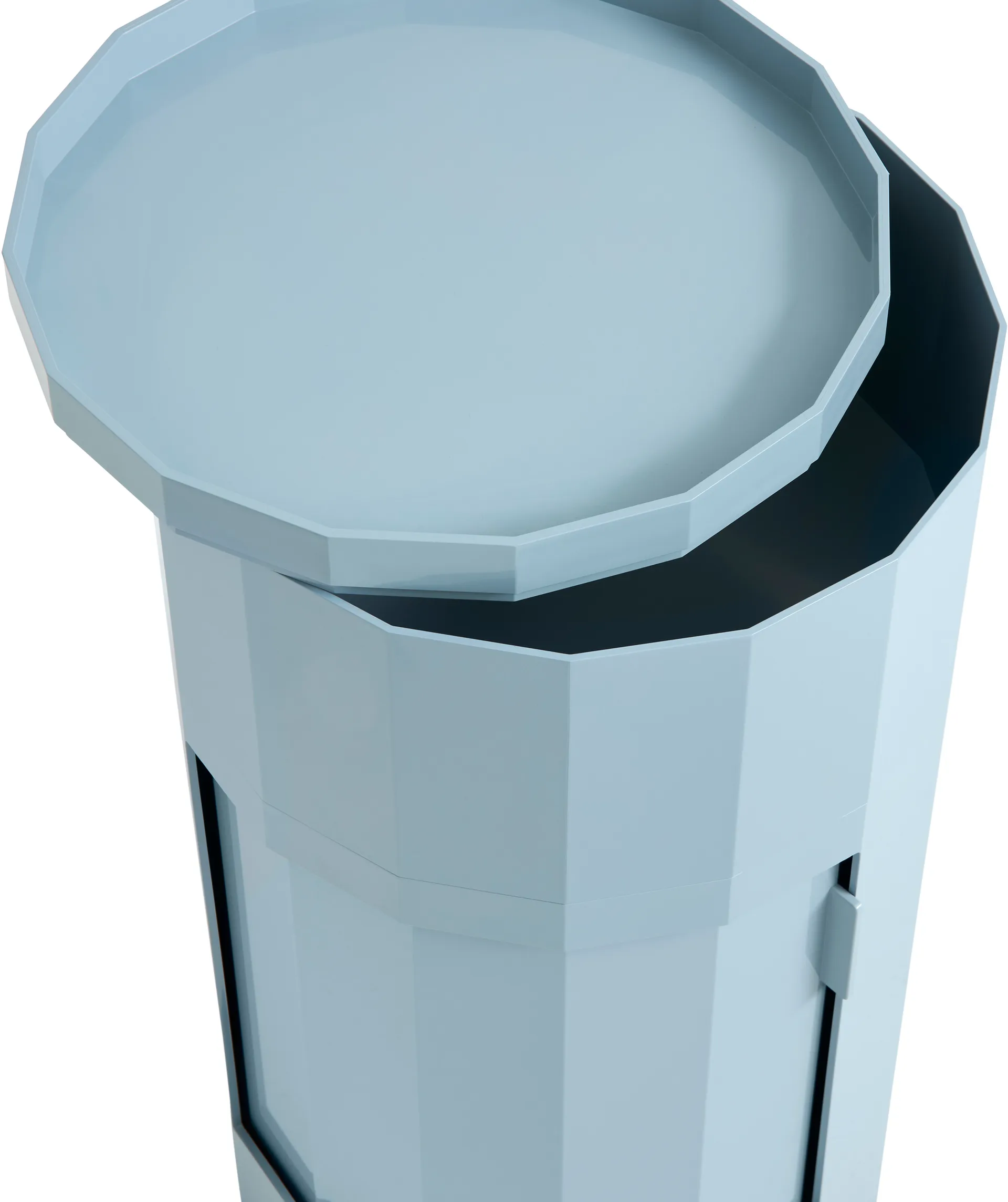 Mesa auxiliar Facet Cabinet 110 , Misty blue HAY