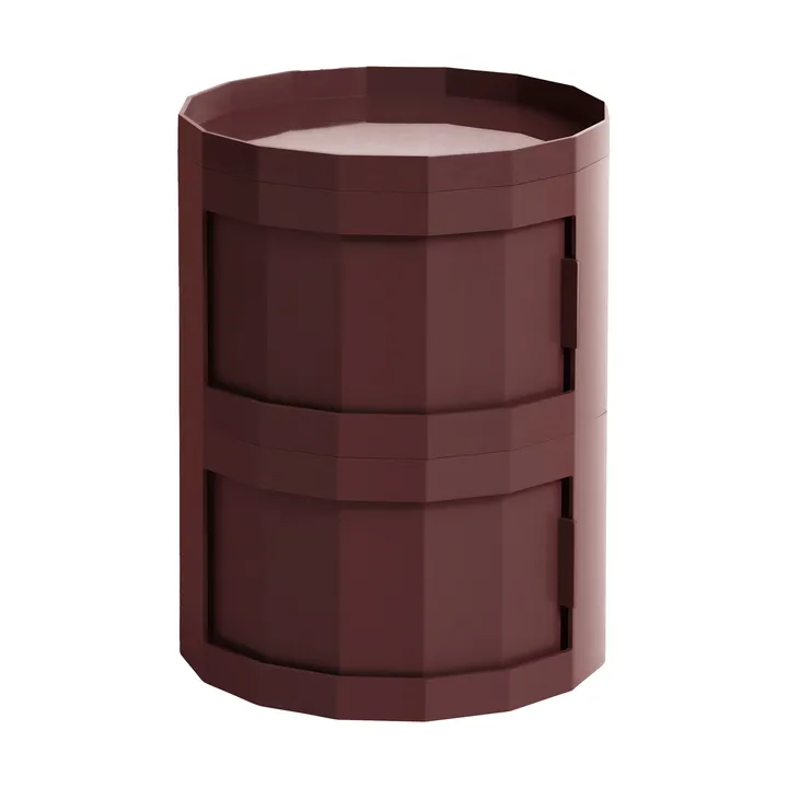 Mesa auxiliar Facet Cabinet 20 - Burgundy - HAY