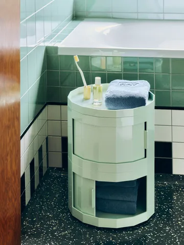 Mesa auxiliar Facet Cabinet 20 - Soft mint - HAY