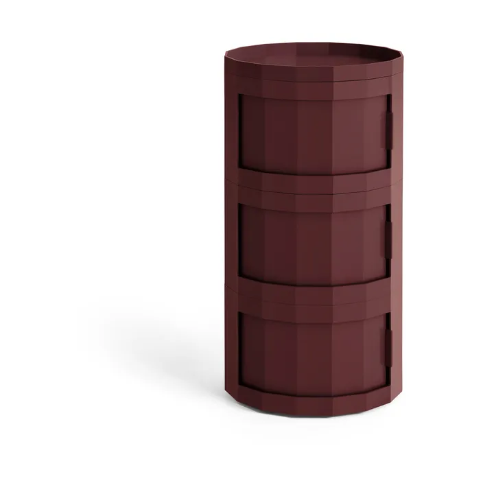 Mesa auxiliar Facet Cabinet 30 - Burgundy - HAY