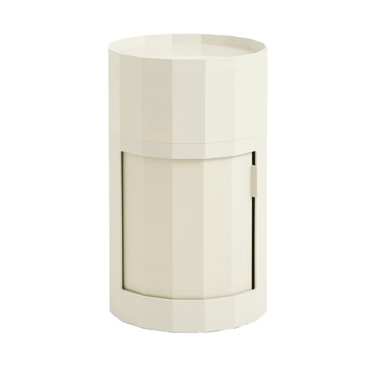 Mesa auxiliar Facet Cabinet high 66 cm - Eggshell - HAY