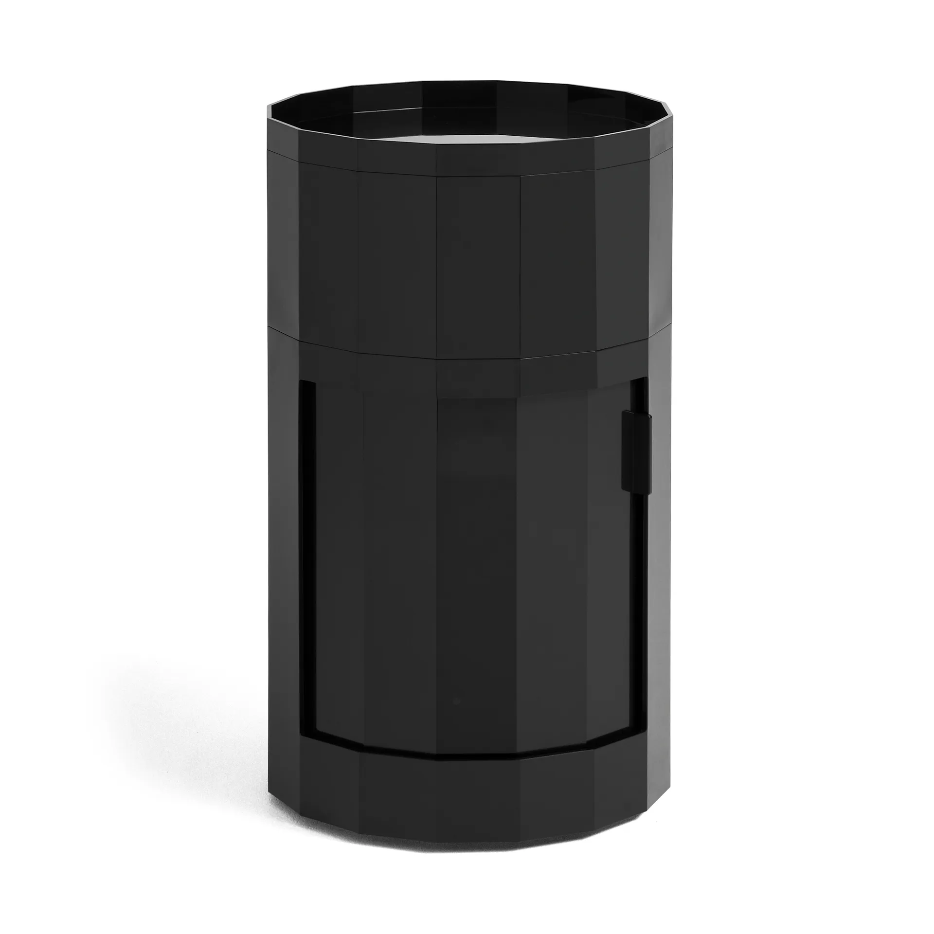 Mesa auxiliar Facet Cabinet high pies/ruedas 66 cm, Anthracite HAY