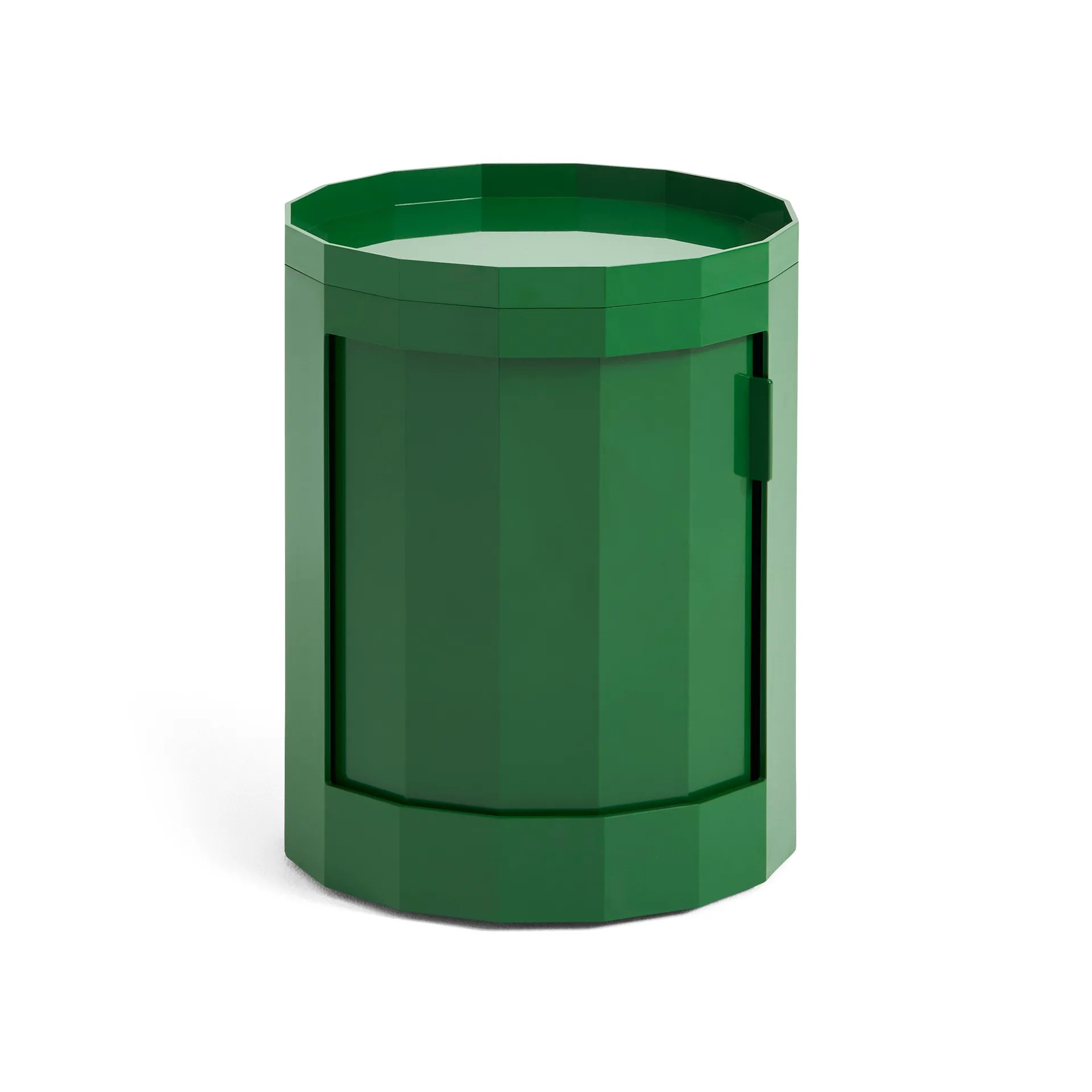 Mesa auxiliar Facet Cabinet low 49 cm, Spinach green HAY