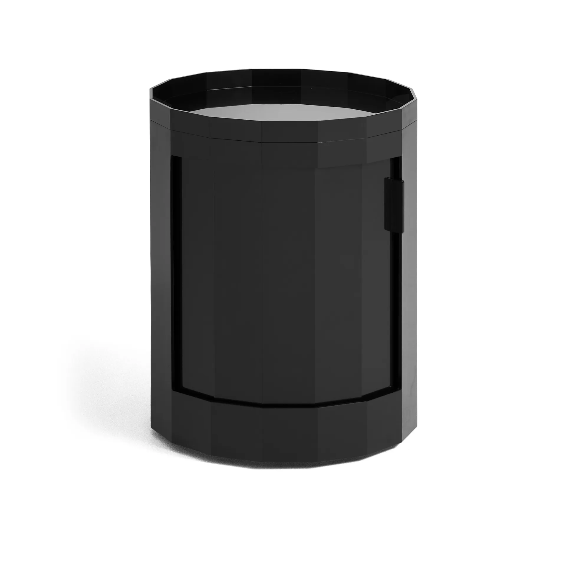 Mesa auxiliar Facet Cabinet low pies/ruedas 49 cm, Anthracite HAY