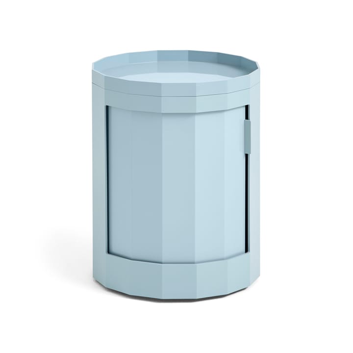 Mesa auxiliar Facet Cabinet low pies/ruedas 49 cm, Misty blue HAY