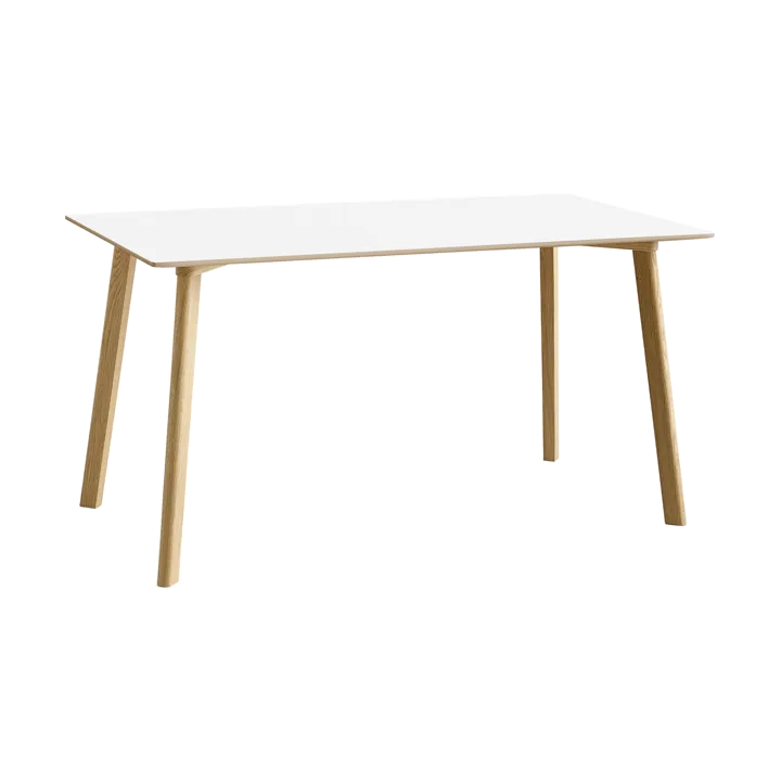 Mesa CPH210 Deux 2.0, 75×140 cm - Pearl white-roble lacado - HAY