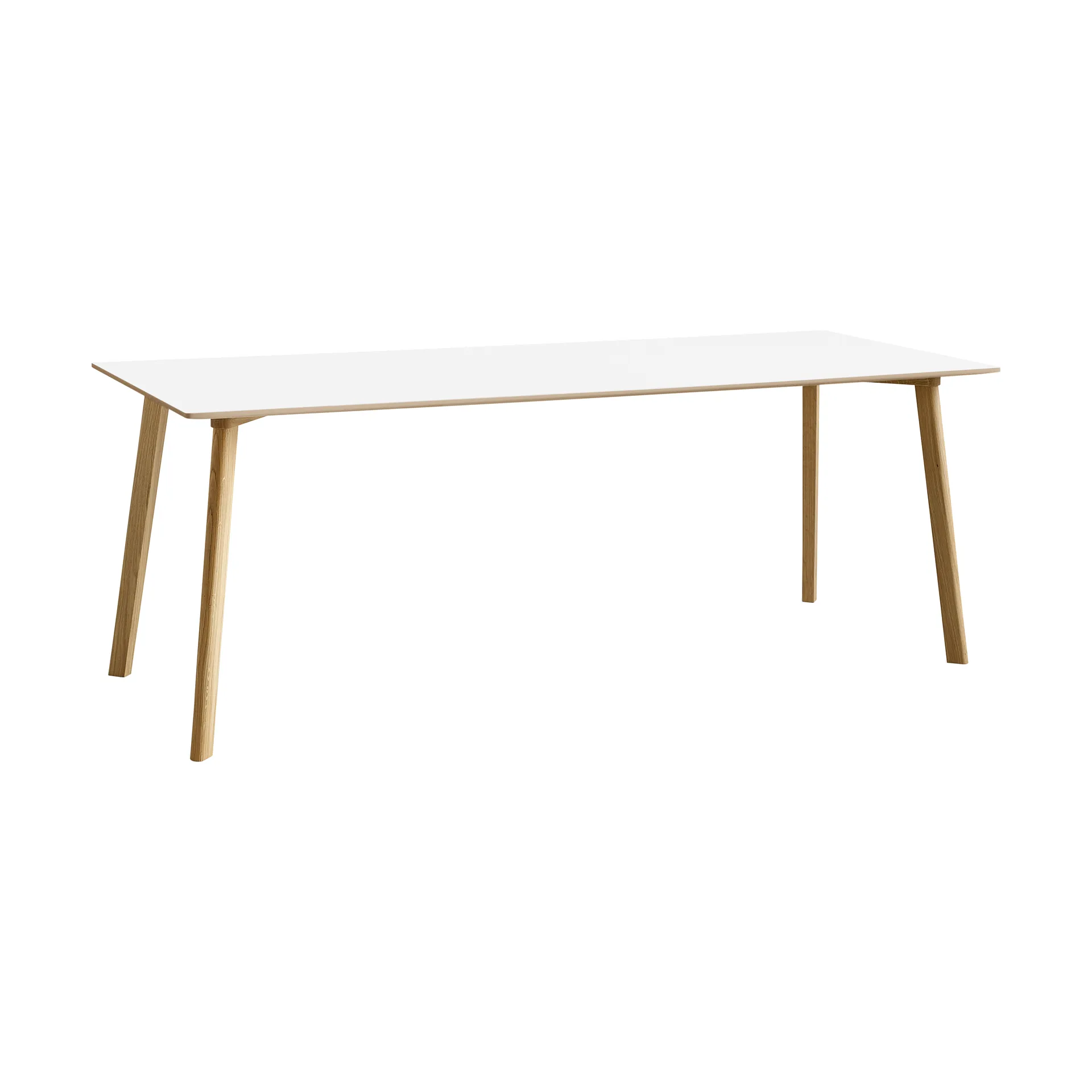 Mesa CPH210 Deux 2.0, 75x200 cm, Pearl white-roble lacado HAY