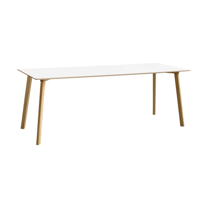 Mesa CPH210 Deux 2.0, 75x200 cm - Pearl white-roble lacado - HAY