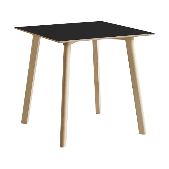 Mesa CPH210 Deux 2.0, 75x75 cm - Black laminate-haya sin tratar - HAY