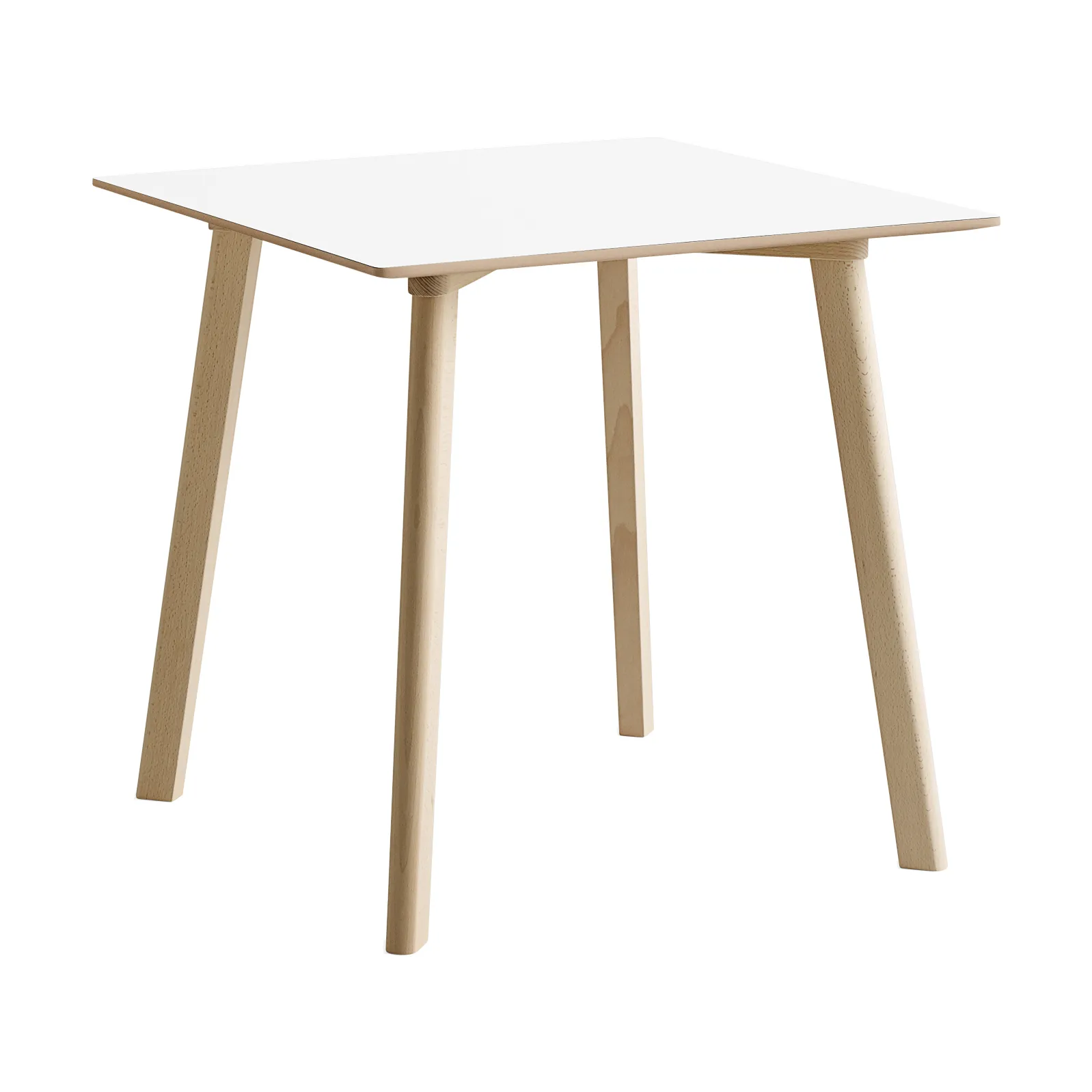 Mesa CPH210 Deux 2.0, 75x75 cm, Pearl white-haya sin tratar HAY