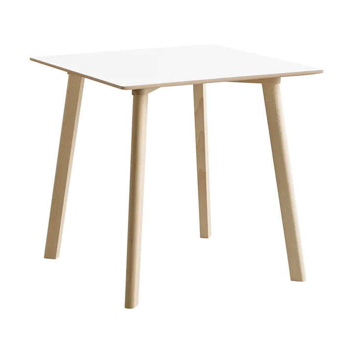 Mesa CPH210 Deux 2.0, 75x75 cm - Pearl white-haya sin tratar - HAY