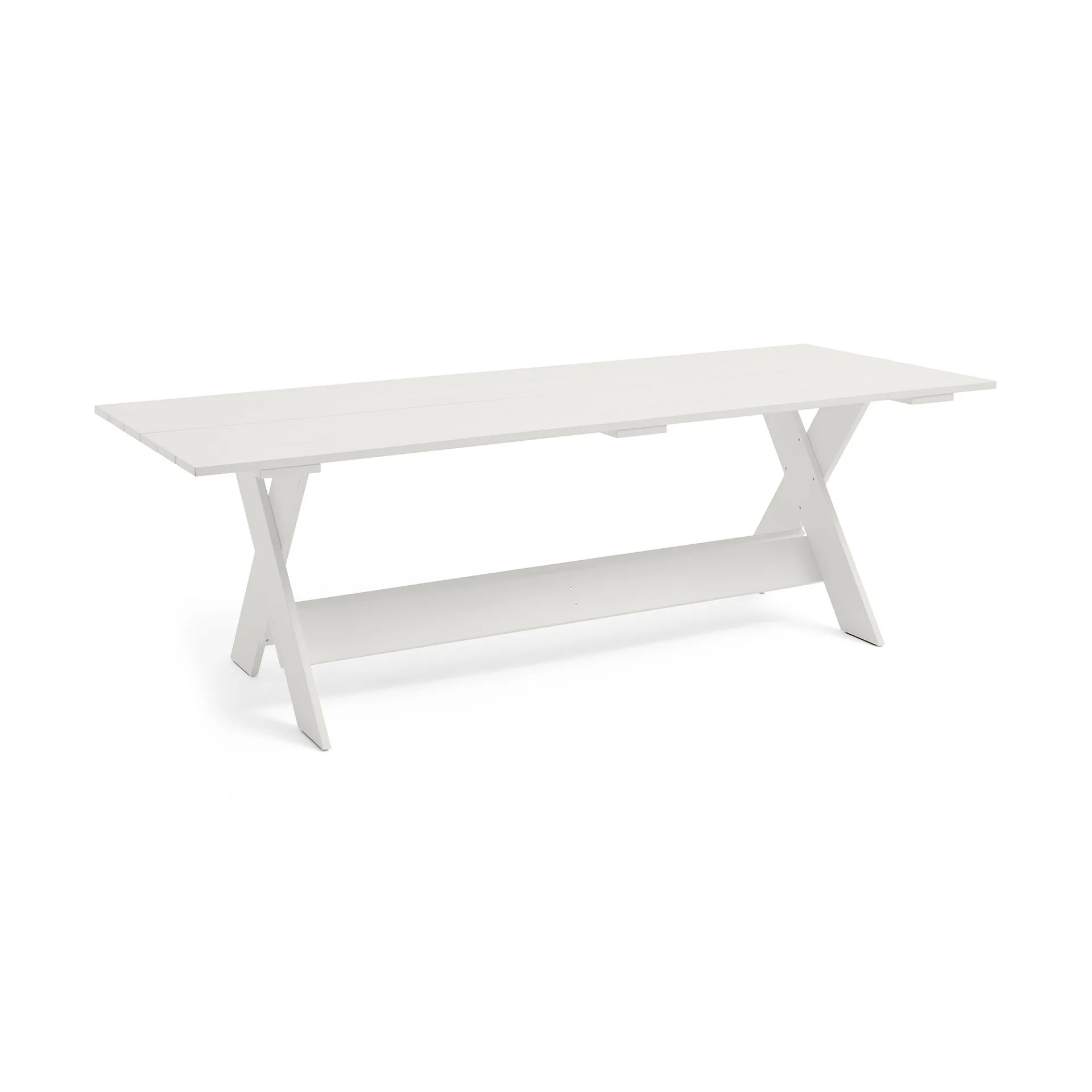 Mesa Crate Dining Table 230×89,5 cm pino lacado, Blanco HAY