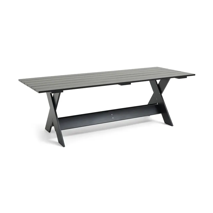 Mesa Crate Dining Table 230×89,5 cm pino lacado - Negro - HAY