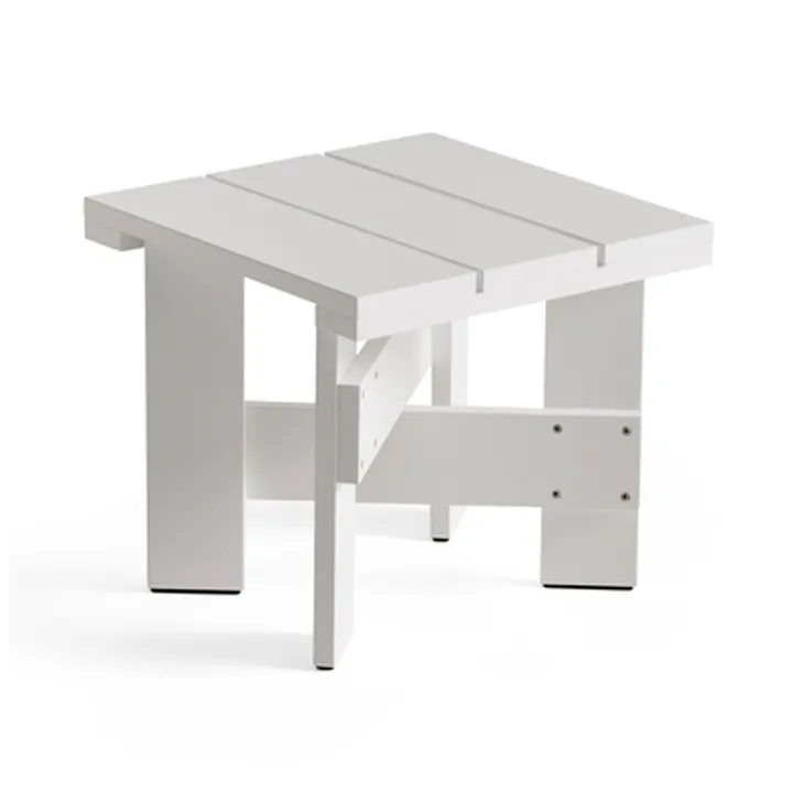 Mesa Crate Low Table 45x45x40 cm pino lacado - Blanco - HAY