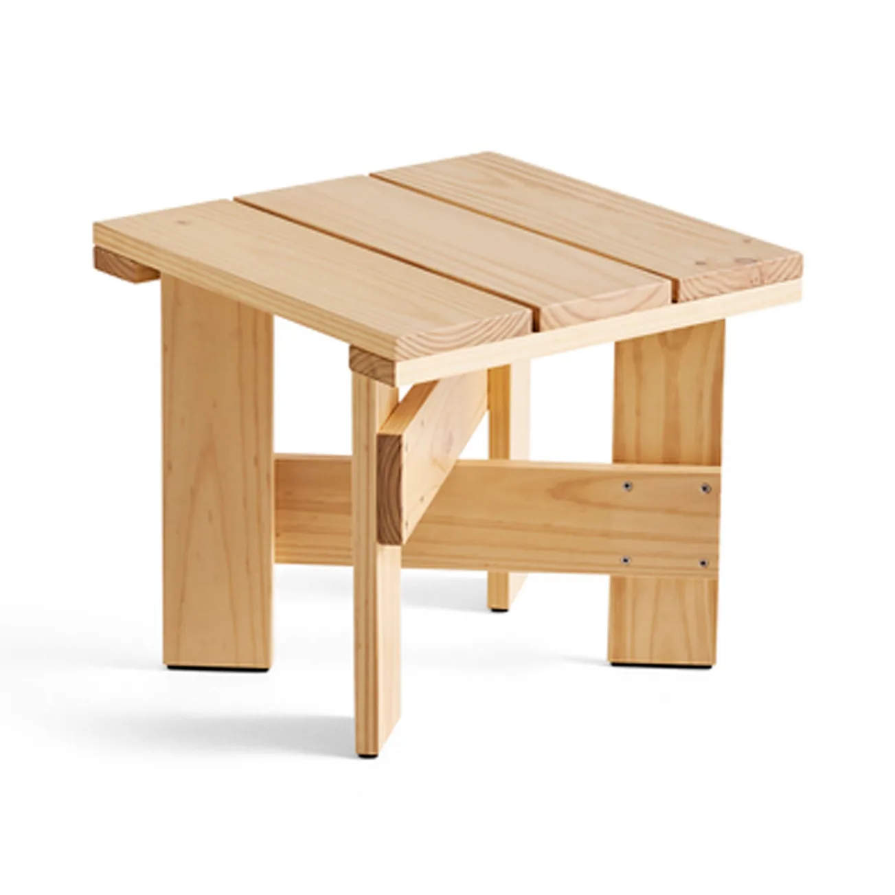 Mesa Crate Low Table 45x45x40 cm pino lacado, Pino lacado con barniz al agua HAY