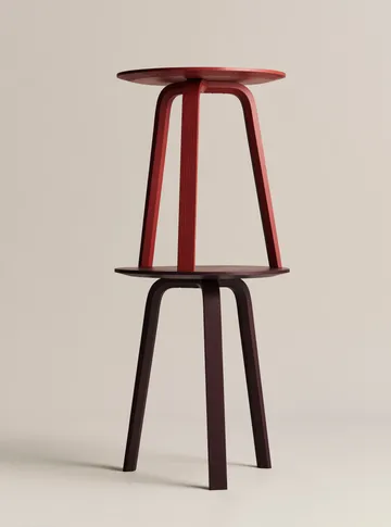 Mesa de centro Bella - Dark bordeaux, Ø45 × 49 cm - HAY