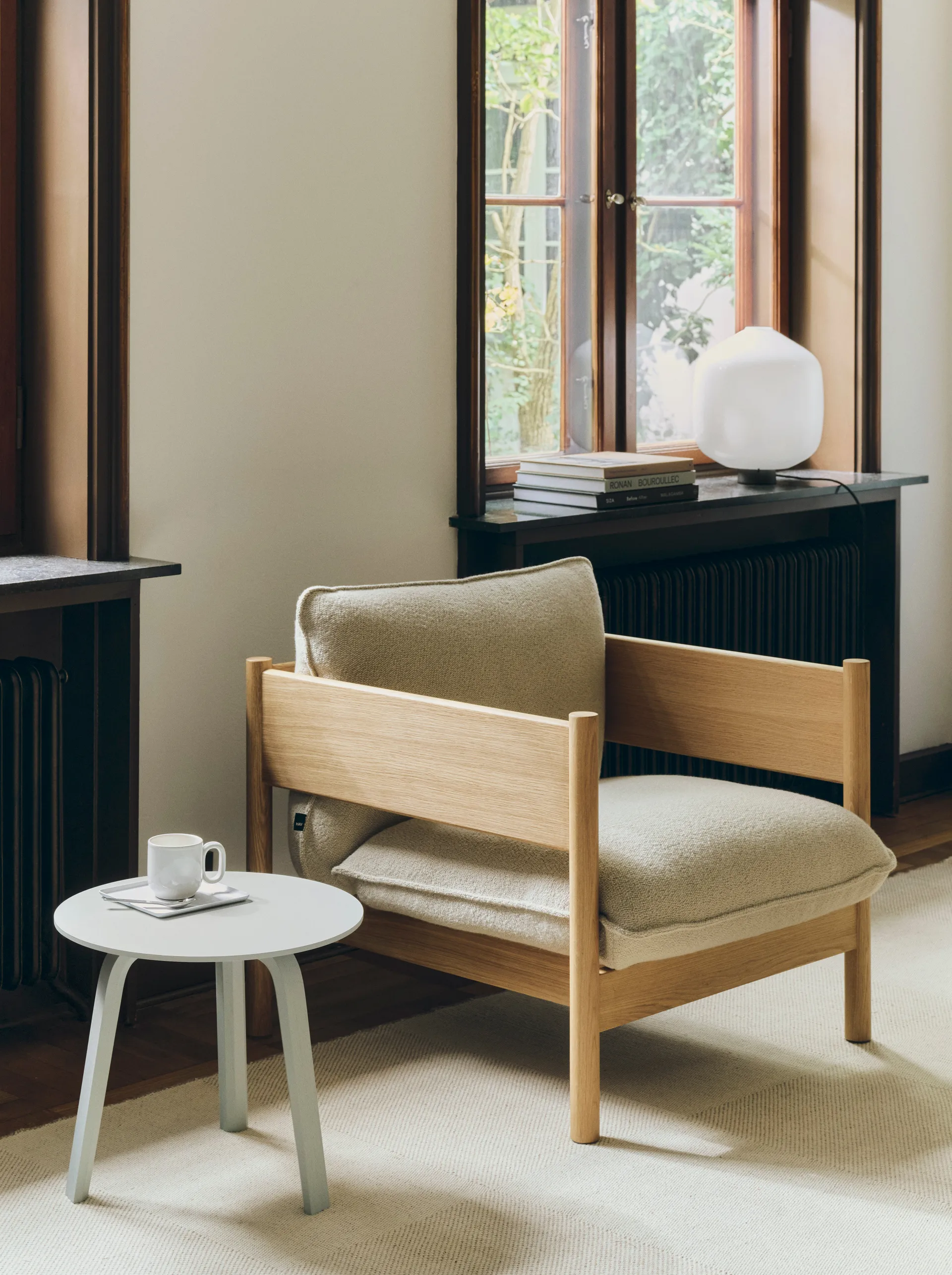 Mesa de centro Bella, Eucalyptus water, Ø45 × 39 cm HAY