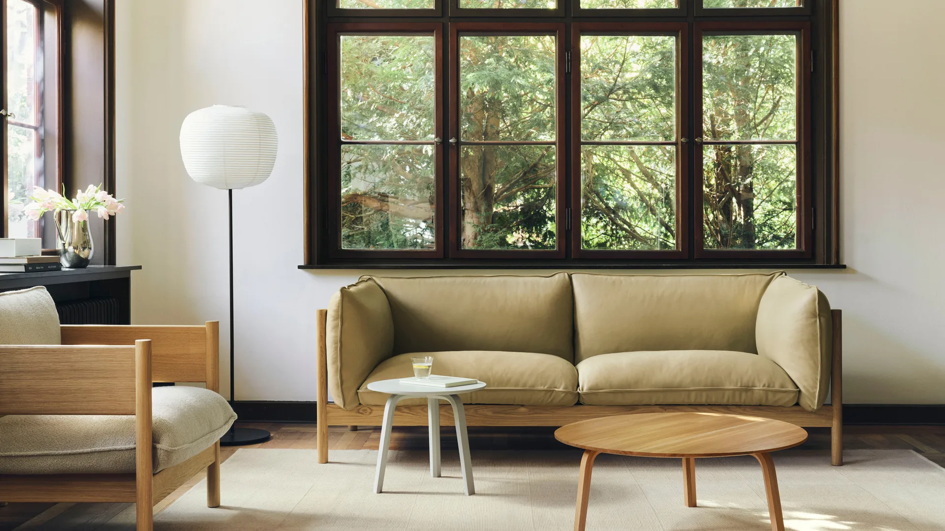 Mesa de centro Bella, Roble aceitado, Ø80 × 32 cm HAY