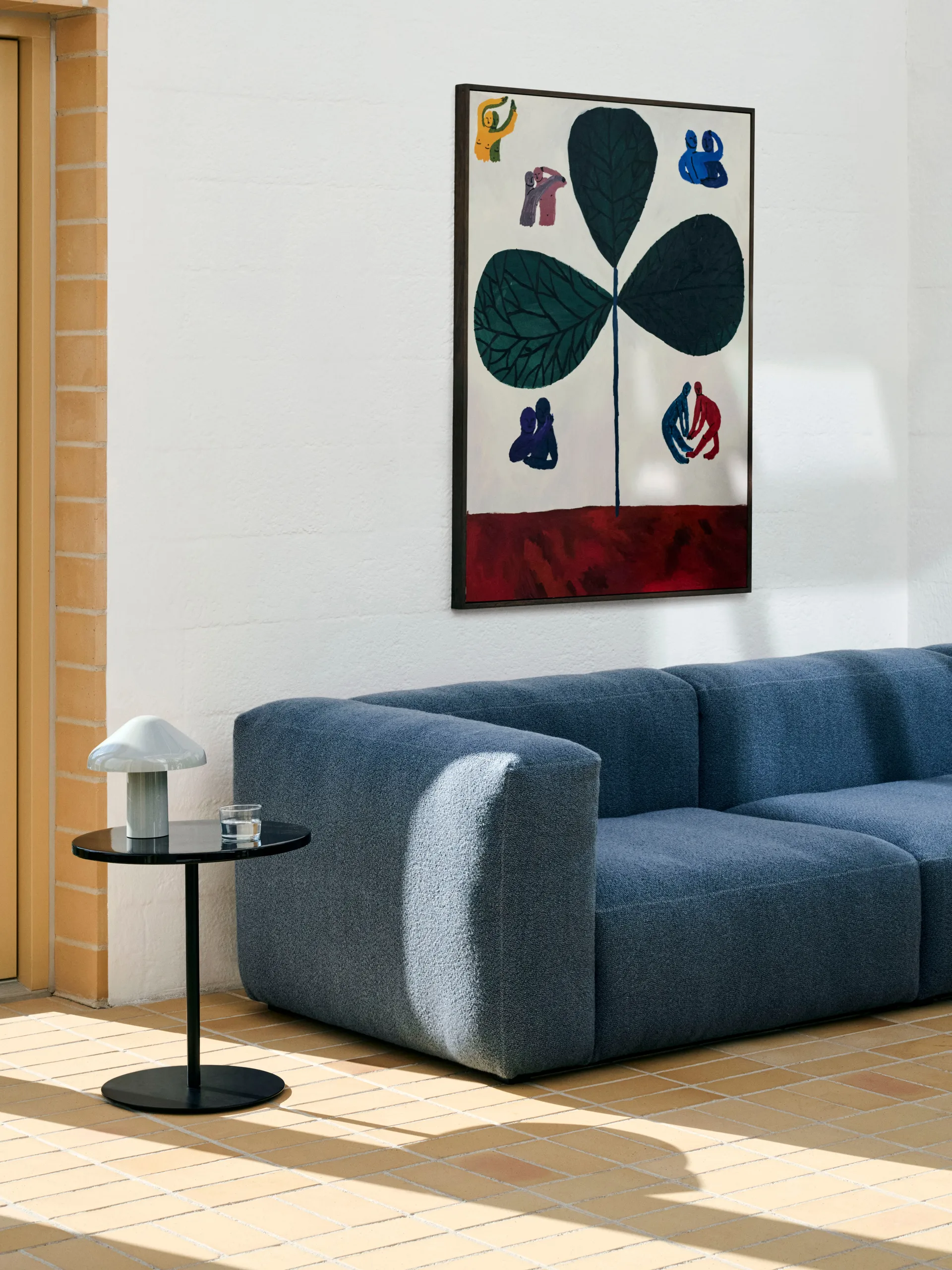 Mesa de centro Pyro Ø45 cm, Negro-negro HAY