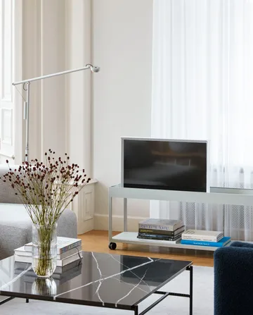 Mesa de centro Rebar 100x104x33 cm - Mármol negro–estructura negra - HAY