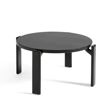 Mesa de centro Rey Ø66,5x32 cm - negro intenso - HAY