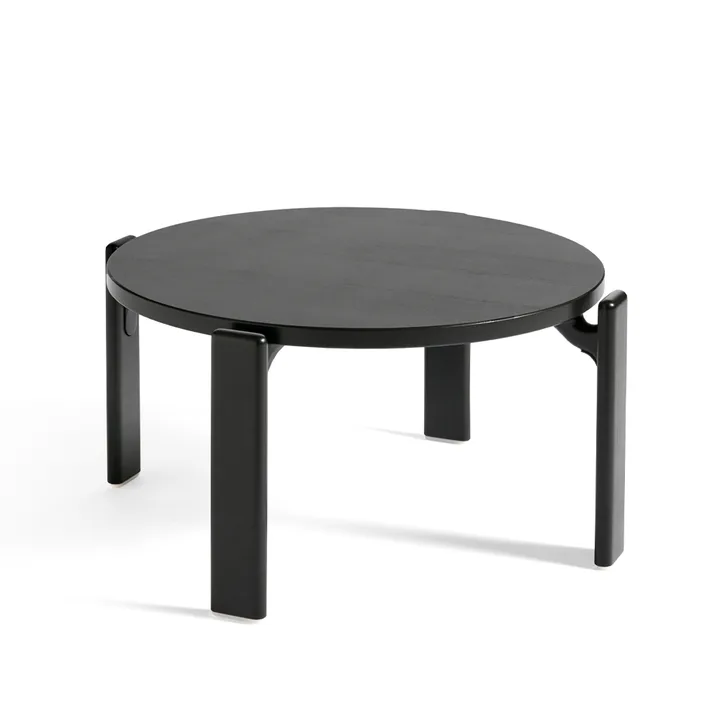 Mesa de centro Rey Ø66,5x32 cm - negro intenso - HAY