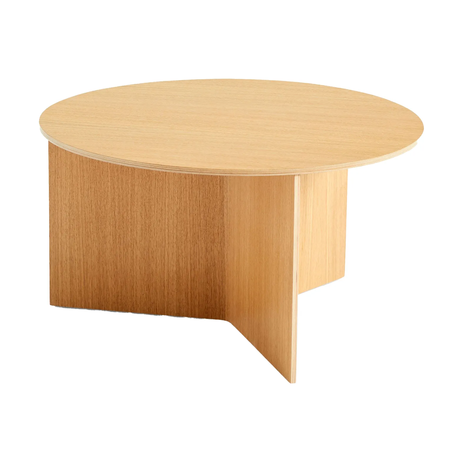 Mesa de centro Slit Ø65 cm, Lacquered oak HAY