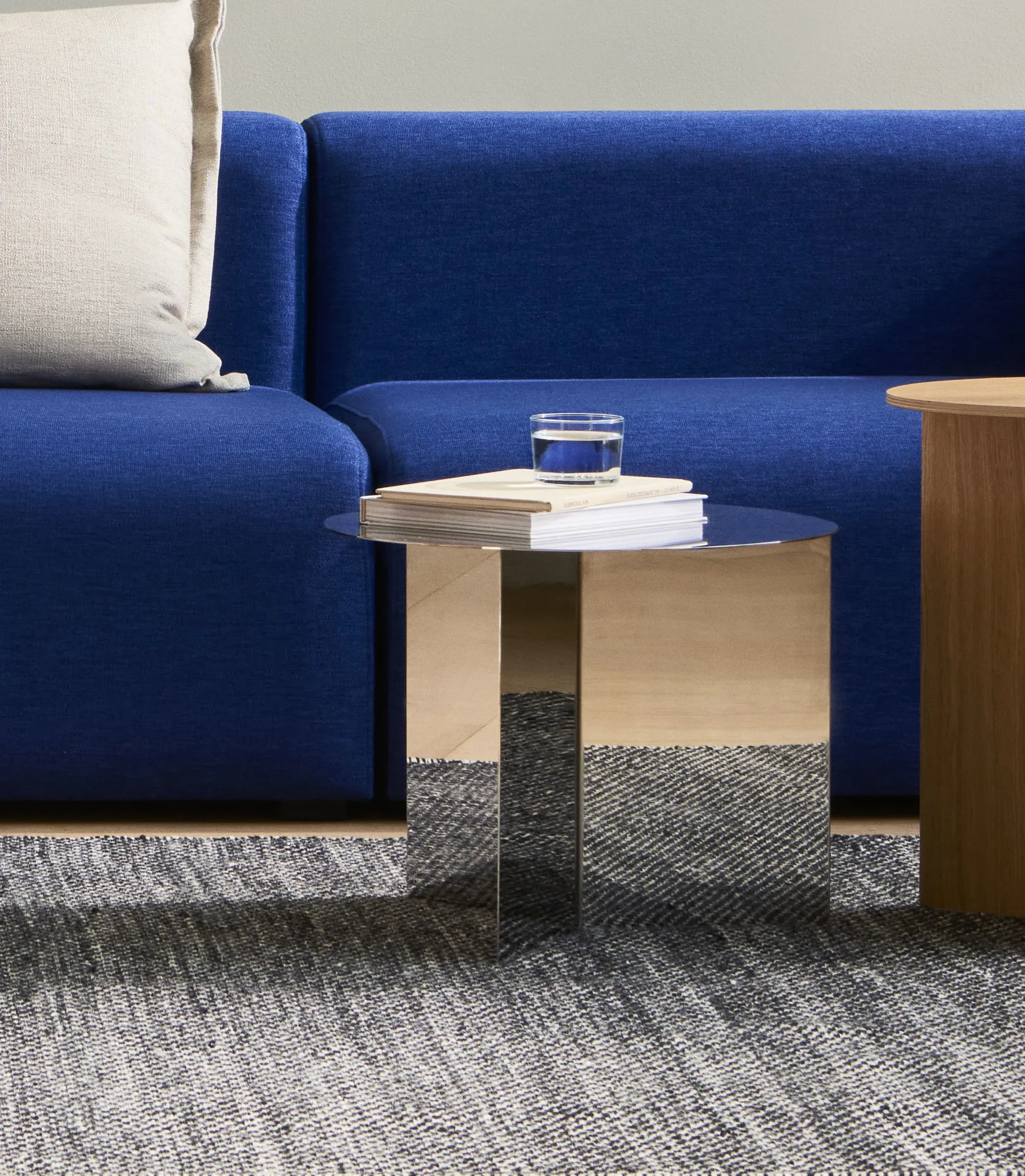 Mesa de centro Slit, Polished stainless steel HAY