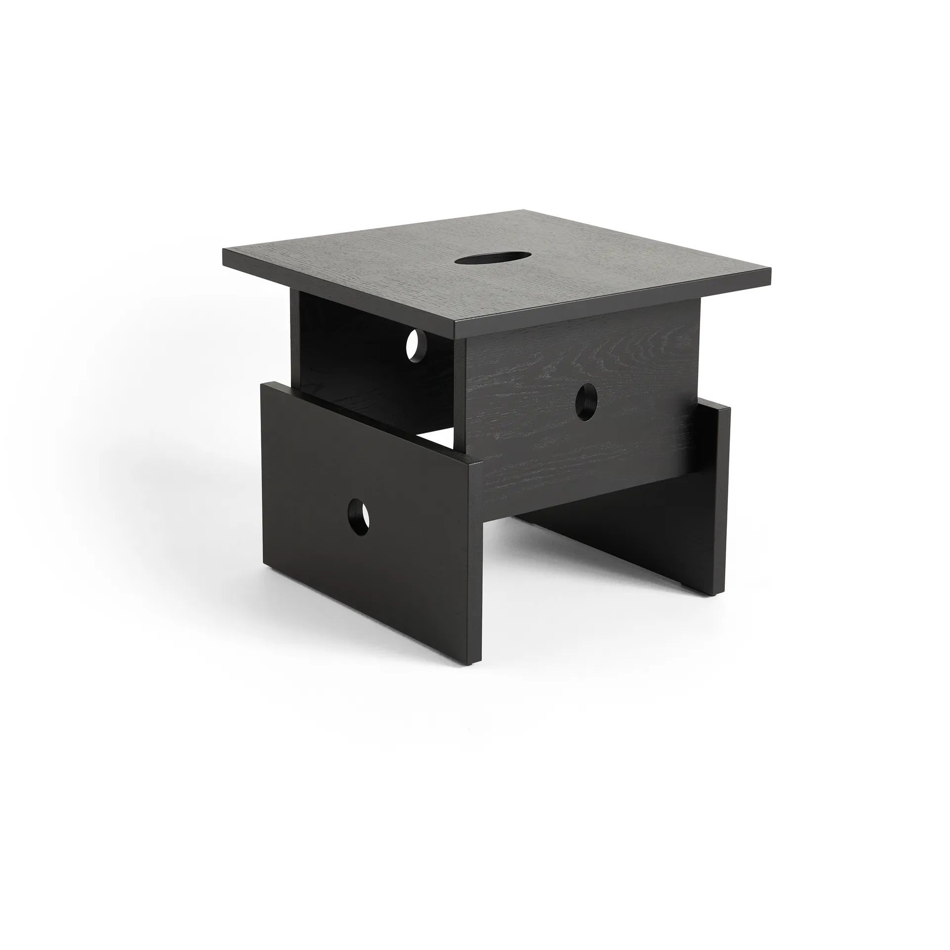 Mesa de centro Wood Box, Roble lacado negro HAY