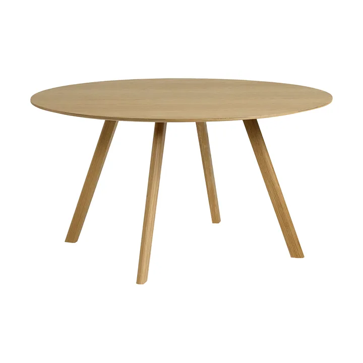 Mesa de comedor CPH25 2.0, Ø140 cm - Roble lacado–roble chapado - HAY