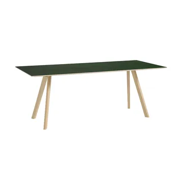 Mesa de comedor CPH30 2.0, 90x200 cm - Linóleo verde-roble lacado - HAY