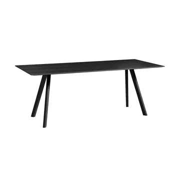 Mesa de comedor CPH30 2.0, 90x200 cm - Negro-chapa de roble lacada en negro - HAY