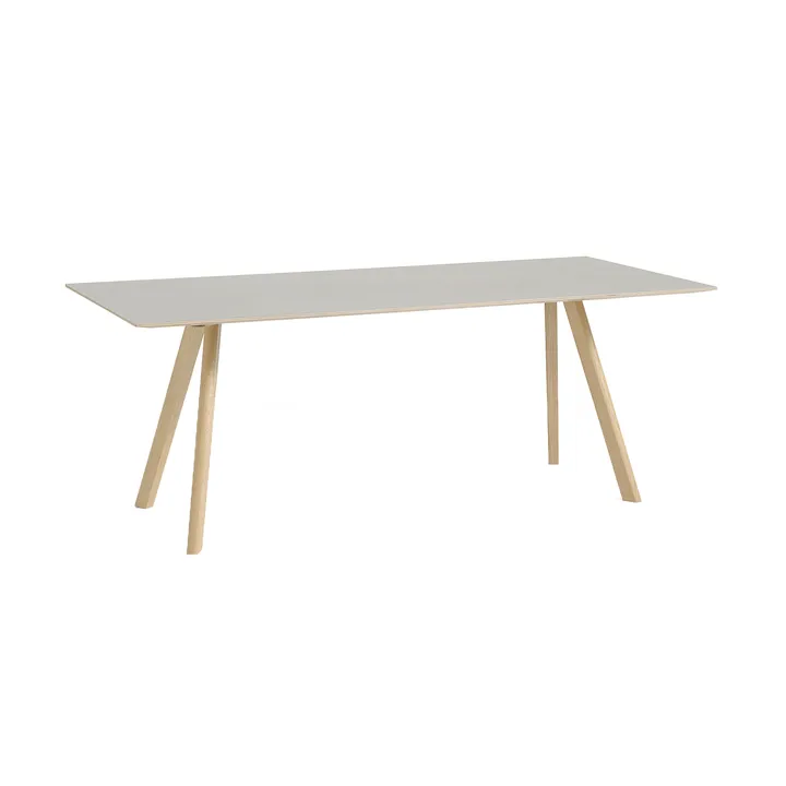 Mesa de comedor CPH30 2.0, 90x200 cm - Off white linoleum-roble lacado - HAY
