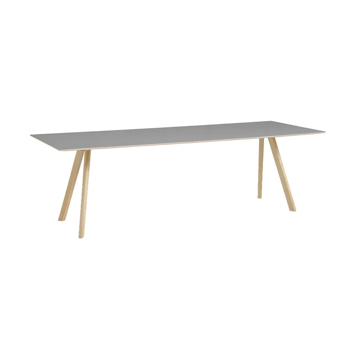 Mesa de comedor CPH30 2.0, 90x250 cm - Grey linoleum-roble lacado - HAY