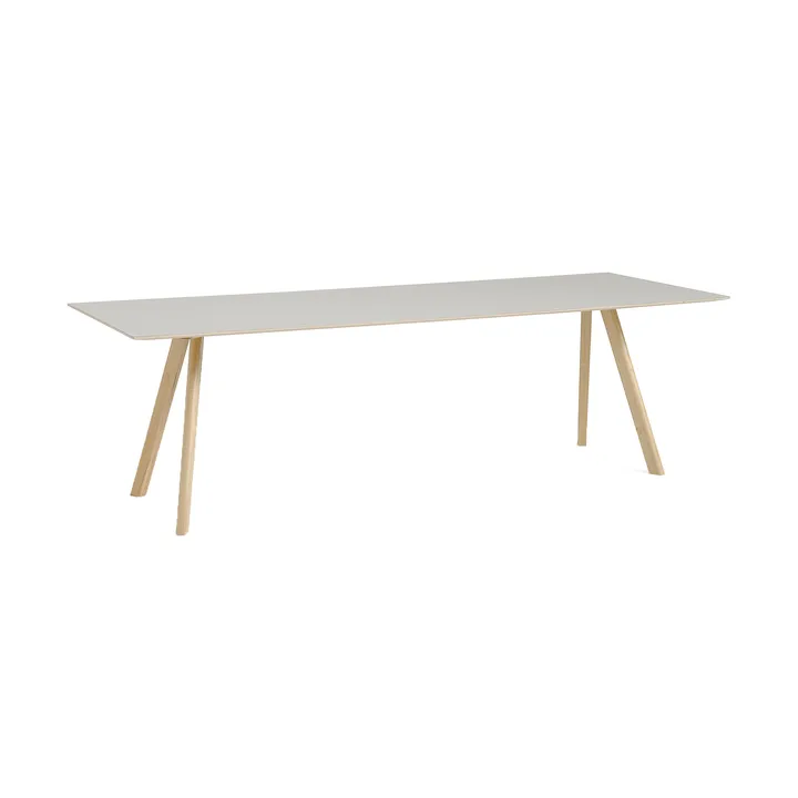 Mesa de comedor CPH30 2.0, 90x250 cm - Off white linoleum-roble lacado - HAY