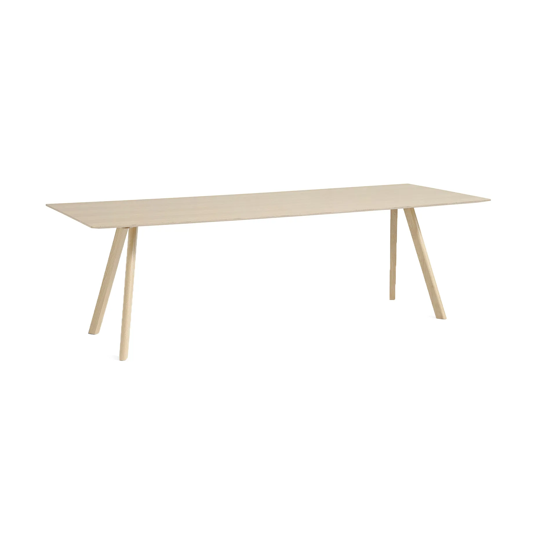 Mesa de comedor CPH30 2.0, 90x250 cm, Roble lacado-roble chapado HAY