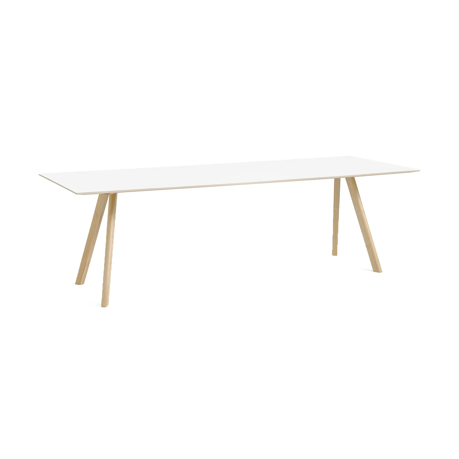 Mesa de comedor CPH30 2.0, 90x250 cm, White laminate-roble lacado HAY