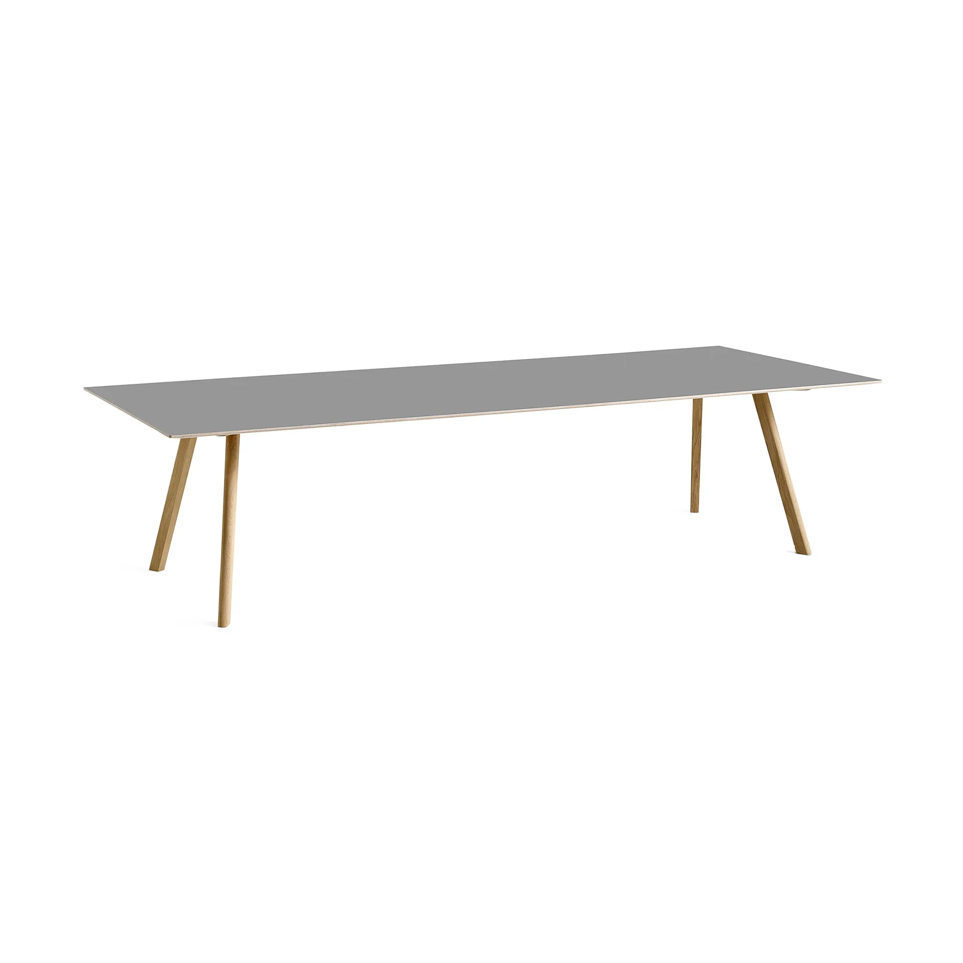 Mesa de comedor CPH30 2.0, 90x300 cm, Grey linoleum-roble lacado HAY