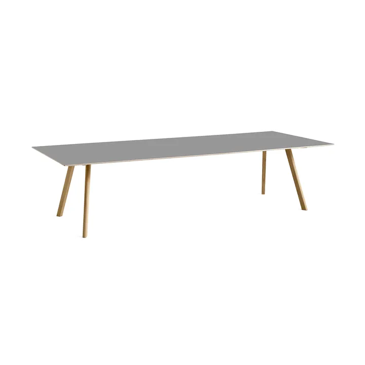 Mesa de comedor CPH30 2.0, 90x300 cm - Grey linoleum-roble lacado - HAY